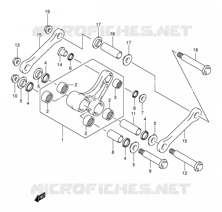 SCHOKBREKER AANEENSCHAKELING (MODELE K1) Suzuki MOTO 250 RM 2006  RM250ZK6(E3/E28)