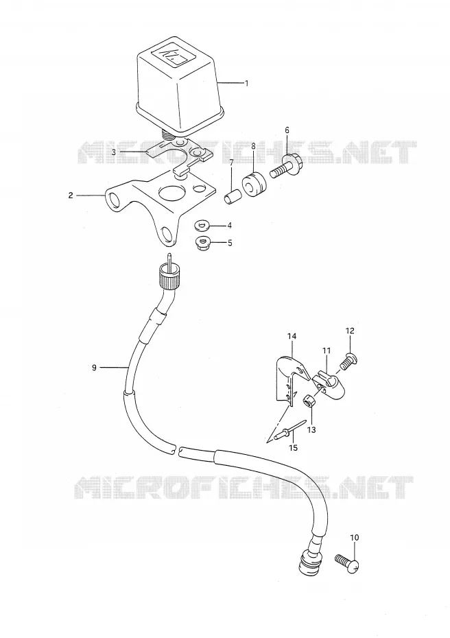 SNELHEIDSMETER (MODELE M/N/P/R) Suzuki MOTO 250 RMX 1991  RMX250M(E28)