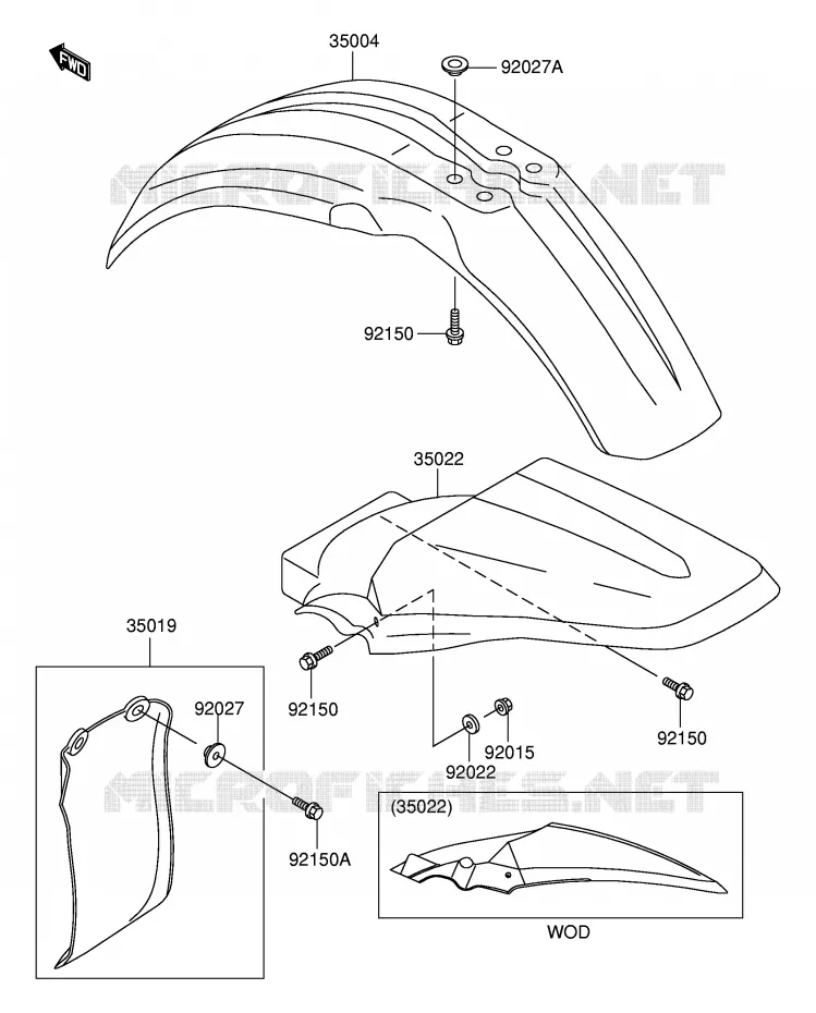 SPATBORD Suzuki MOTO 100 RM 2003  RM100K3(E21)