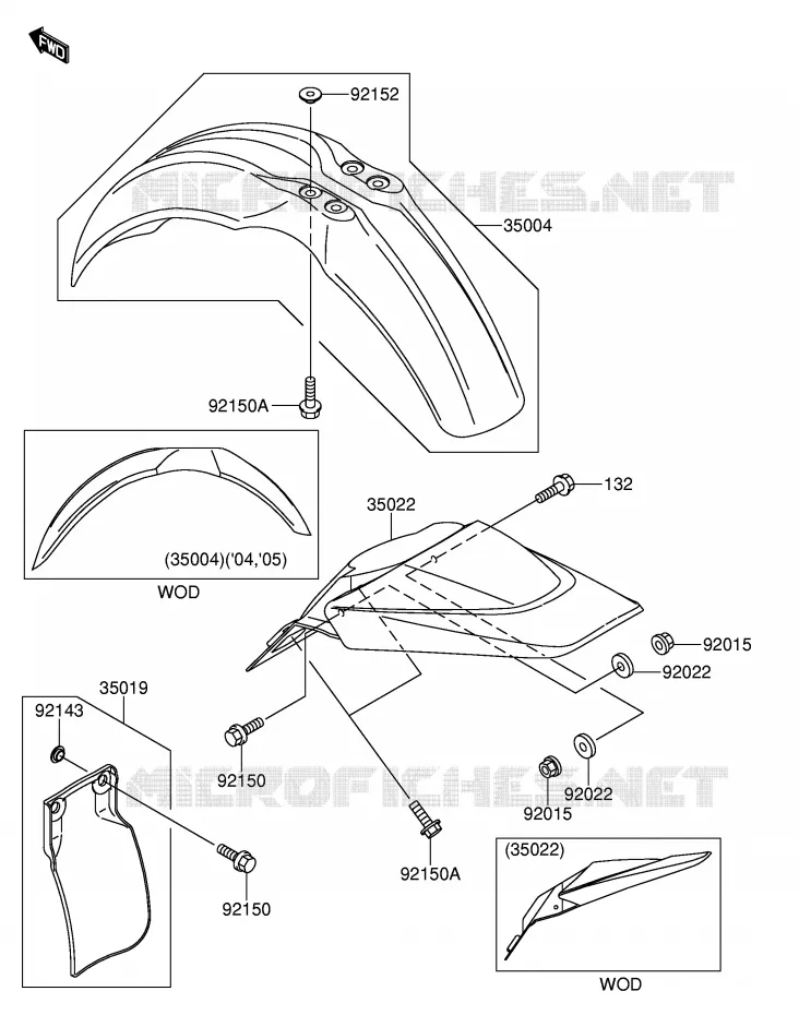 SPATBORD Suzuki MOTO 65 RM 2005  RM65K5(E19)