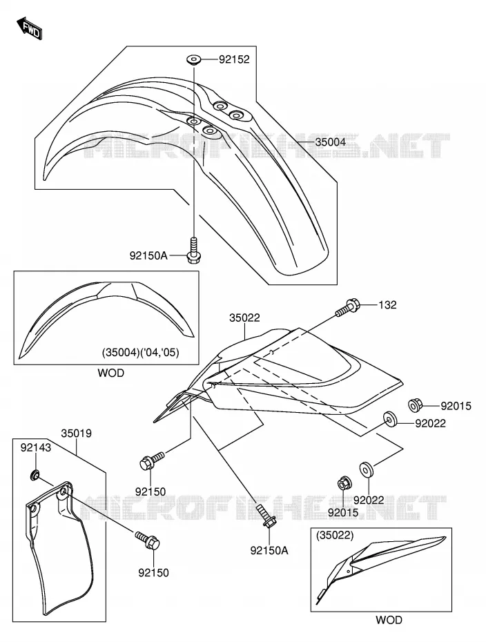 SPATBORD Suzuki MOTO 65 RM 2005  RM65K5(E28)