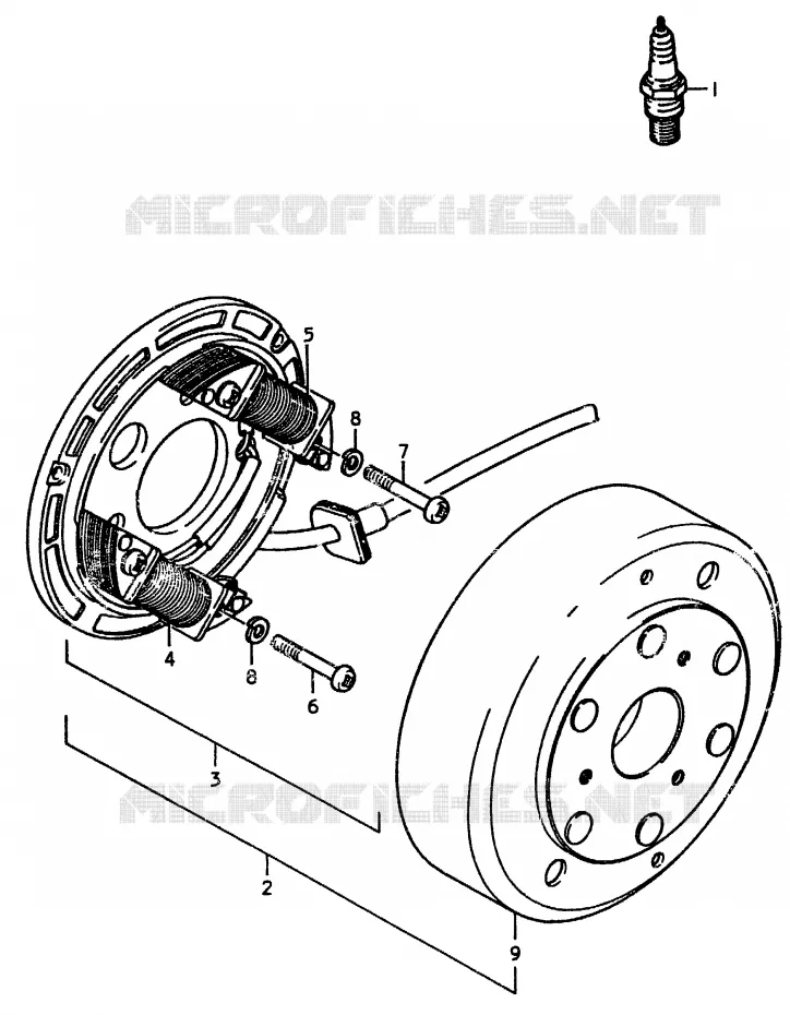 SPECIALE ONDERDELEN VAN MARKT (E16) Suzuki MOTO 370 SP 1978  SP370C(C/N)