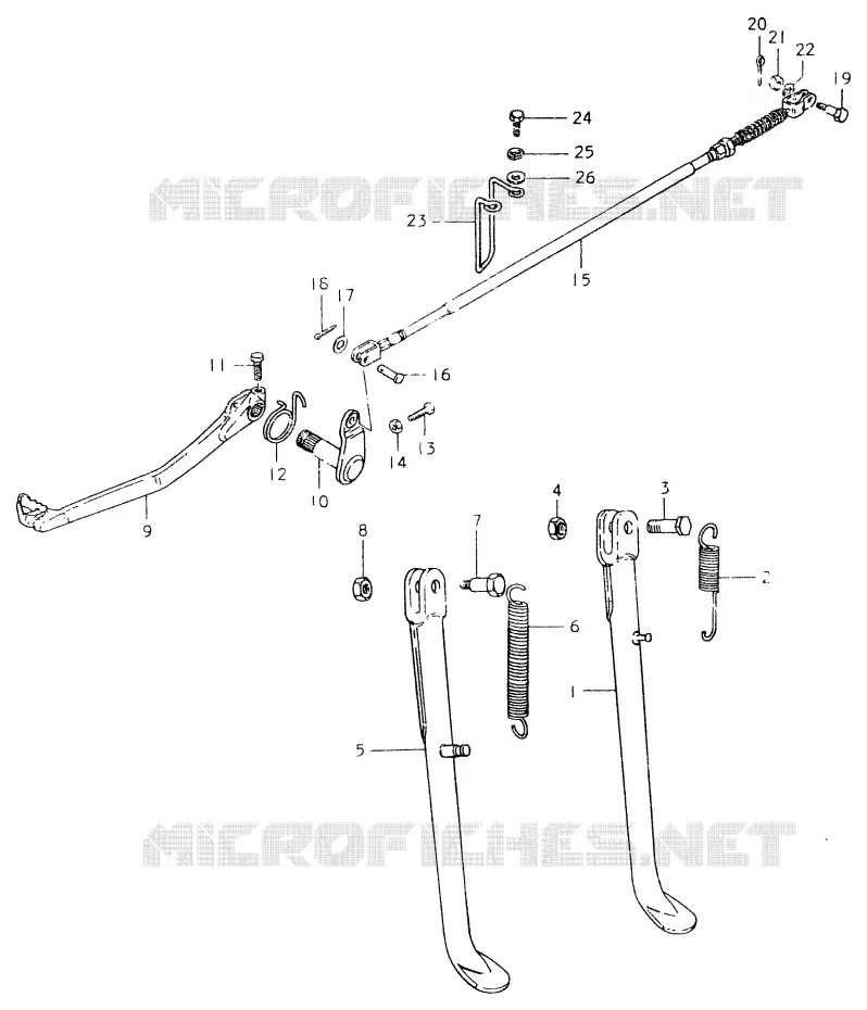 STAND Suzuki MOTO 400 SP 1980  SP400T