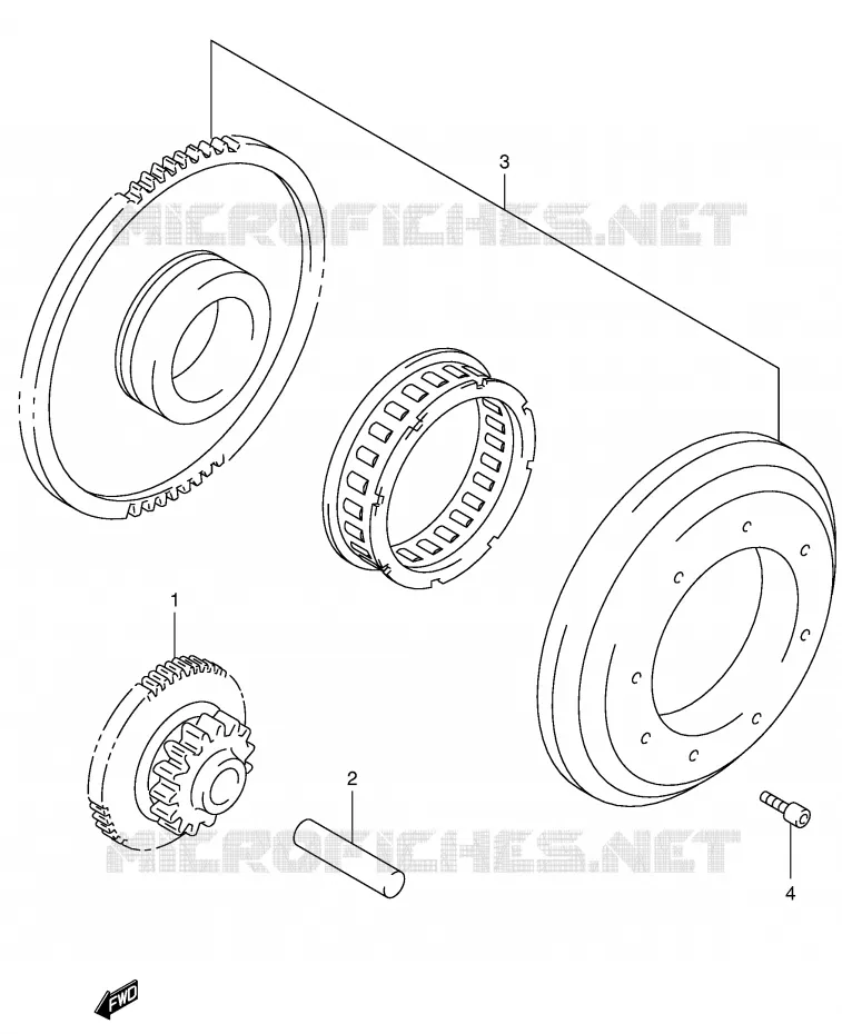 STARTMOTOR CLUTCH Suzuki MOTO 650 SV-S 2001  SV650SUK1(E2)
