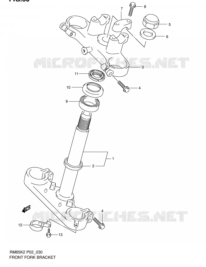 STUURPEN Suzuki MOTO 85 RM 2002  RM85K2(P2)