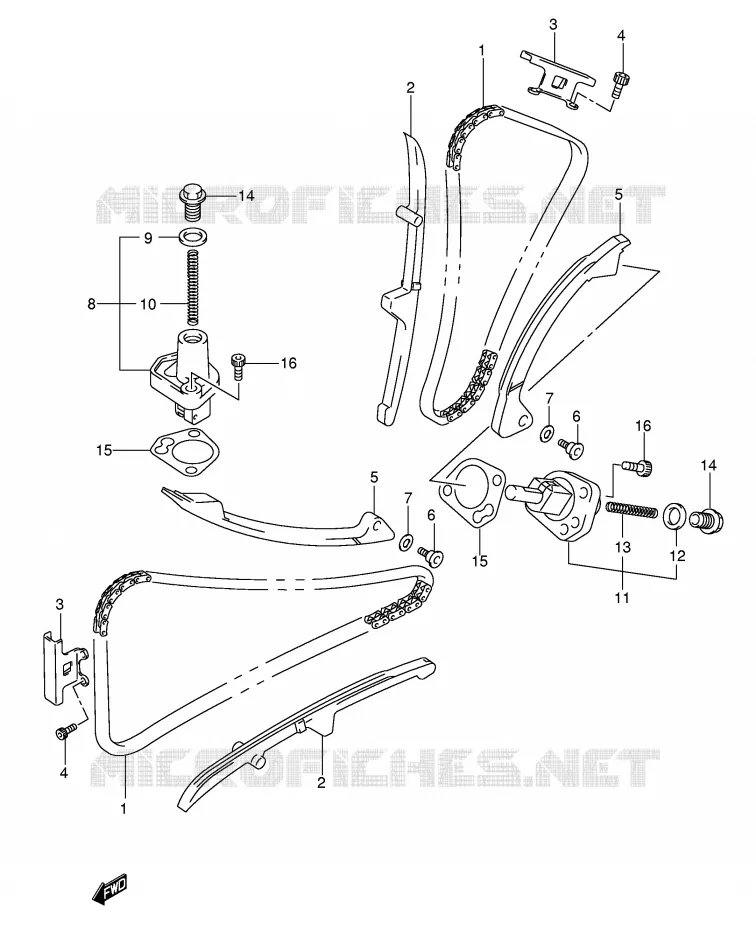 TIMING (MODEL K5/K6/K7) Suzuki MOTO 650 SV-S 2006  SV650SUK6(E2)