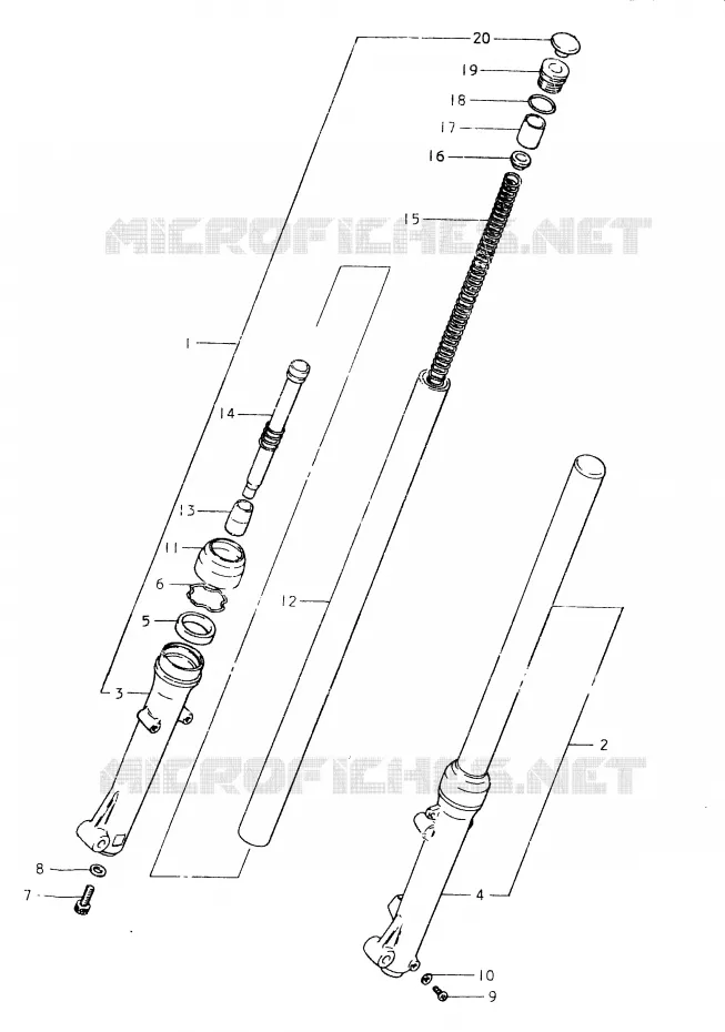 VOORVORK Suzuki MOTO 400 SP 1980  SP400T