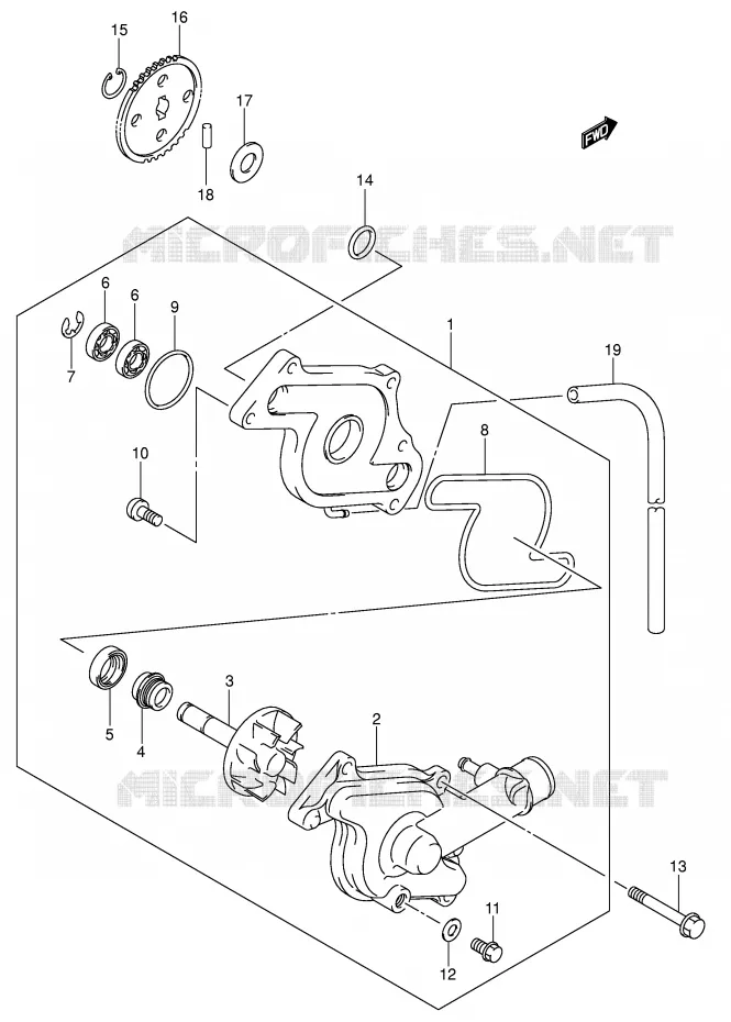 WATERPOMP Suzuki MOTO 650 SV-S 2006  SV650SUK6(E2)