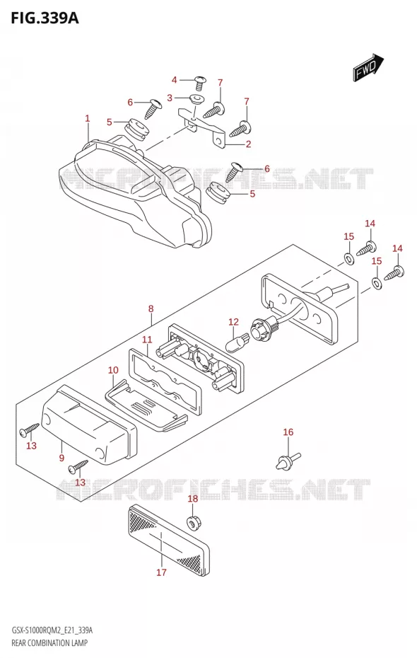 ACHTERLICHT Suzuki MOTO 1000 GSX-S 2022  GSX-S1000RQ 2022 M2 (E21)