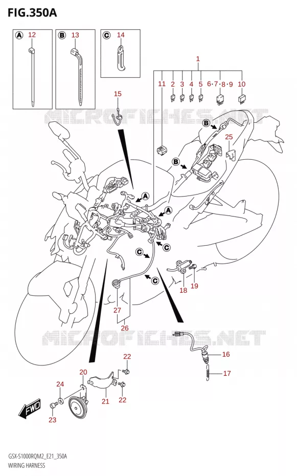 BEDRADING Suzuki MOTO 1000 GSX-S 2022  GSX-S1000RQ 2022 M2 (E21)