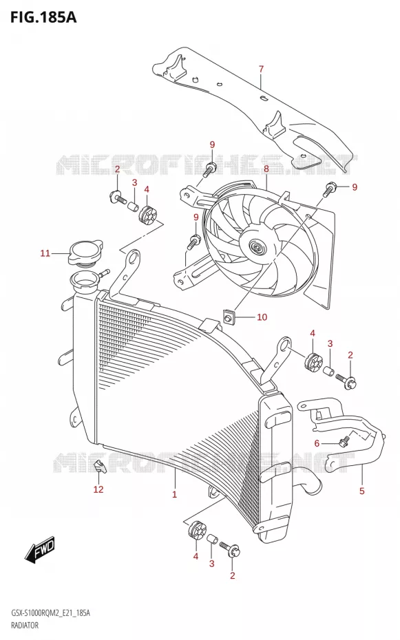 RADIATOR Suzuki MOTO 1000 GSX-S 2022  GSX-S1000RQ 2022 M2 (E21)