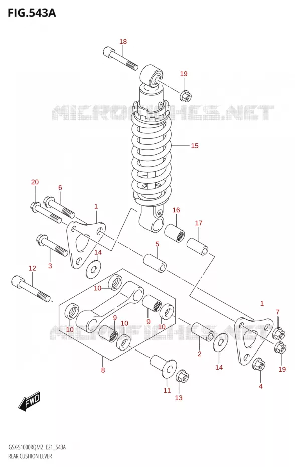 SCHOKBREKER AANEENSCHAKELING Suzuki MOTO 1000 GSX-S 2022  GSX-S1000RQ 2022 M2 (E21)