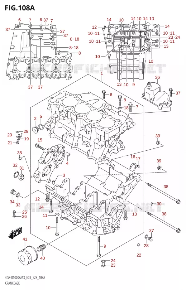 CARTER Suzuki MOTO 1000 GSX-R 2023  GSX-R1000A / GSX-R1000RA / GSX-R1000RZA M3 (E03 E33 E28)