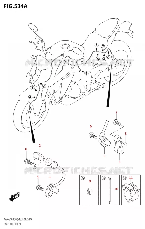 ELECTRISCH ONDERDELEN Suzuki MOTO 1000 GSX-S 2023  GSX-S1000RQ M3