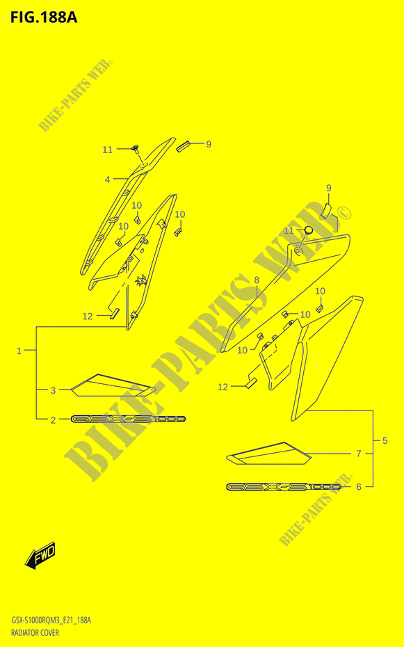 RADIATOR COVER voor Suzuki GSX-S 1000 2023
