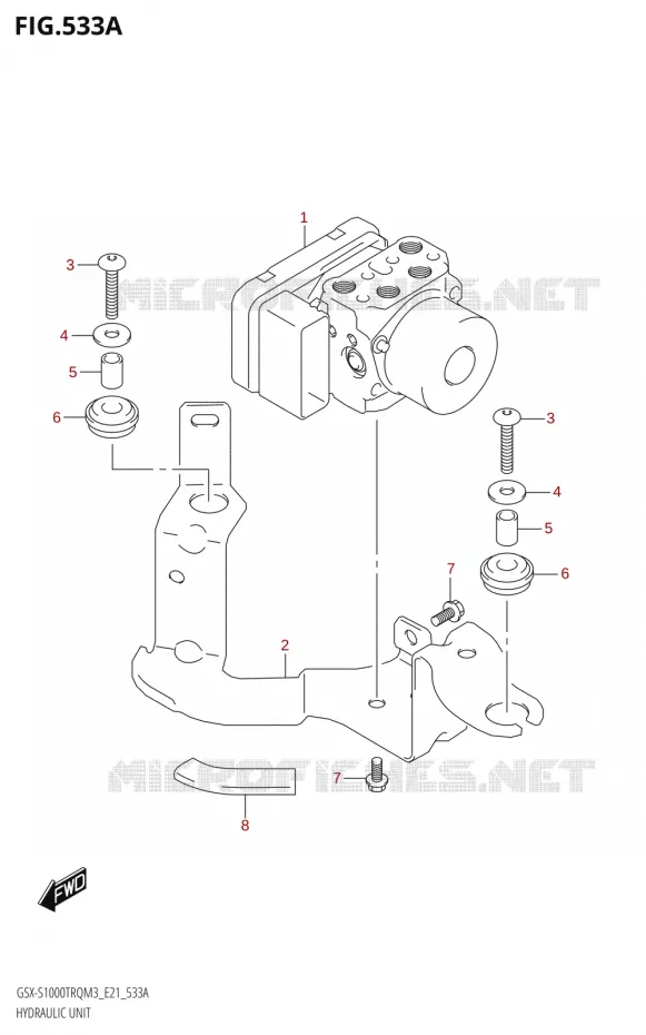 ABS Suzuki MOTO 1000 GSX-S 2023  GSX-S1000TRQ M3 (E21)