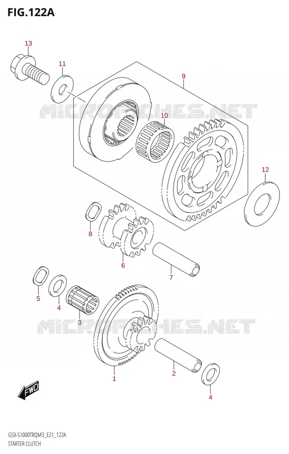 STARTMOTOR KOPPELINGS Suzuki MOTO 1000 GSX-S 2023  GSX-S1000TRQ M3 (E21)