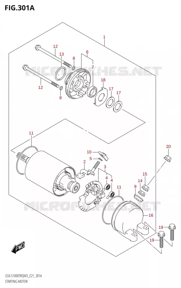 STARTMOTOR Suzuki MOTO 1000 GSX-S 2023  GSX-S1000TRQ M3 (E21)