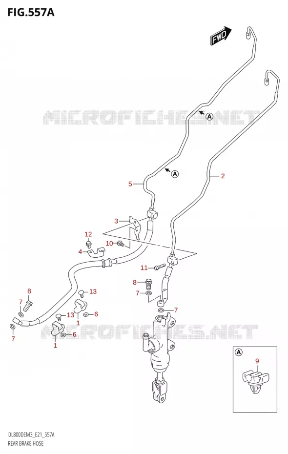 ACHTER REMSLANG Suzuki MOTO 800 V-STROM 2023  DL800DERC M3 (E21)