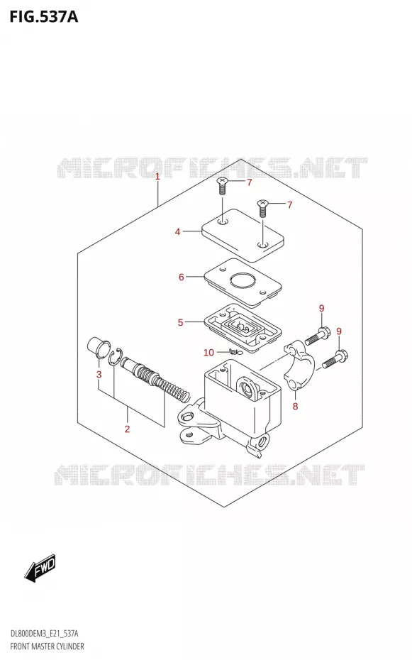 FRONT HOOFDREMCILINDER Suzuki MOTO 800 V-STROM 2023  DL800DEUC M3 (E21)