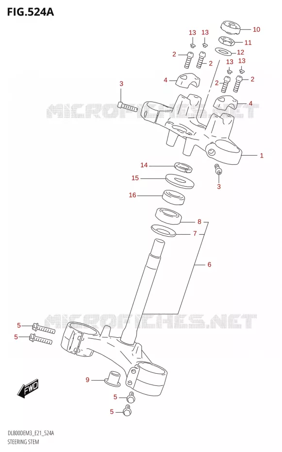 STUURKOLOM Suzuki MOTO 800 V-STROM 2023  DL800DEUC M3 (E21)