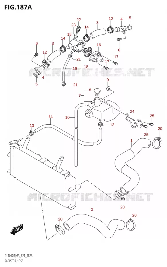 RADIATOR SLANG - EXPANSIEVAT Suzuki MOTO 1050 V-STROM 2023  DL1050RJ M3 (E21)