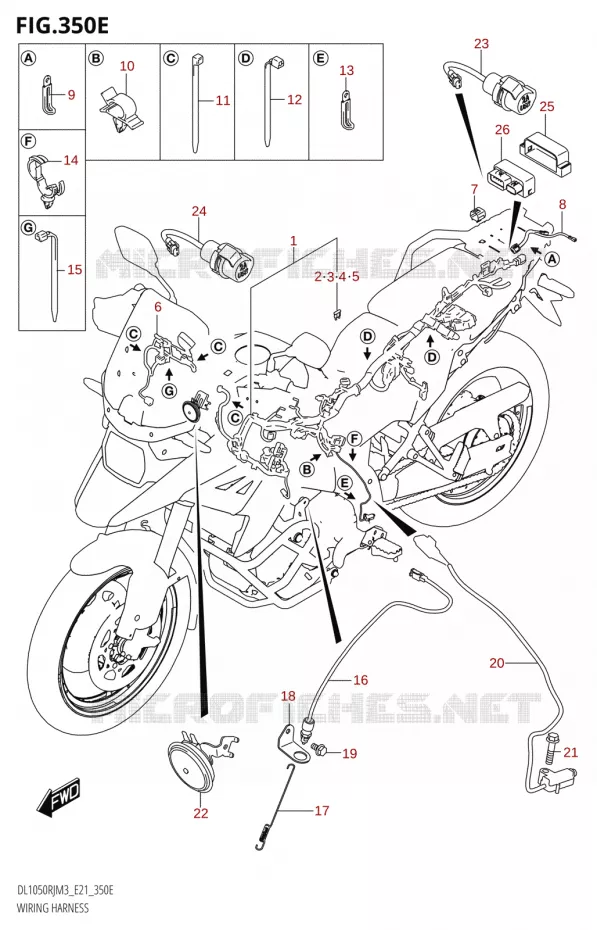 BEDRADING (DL1050RJ) Suzuki MOTO 1050 V-STROM 2023  DL1050RR M3 (E21)