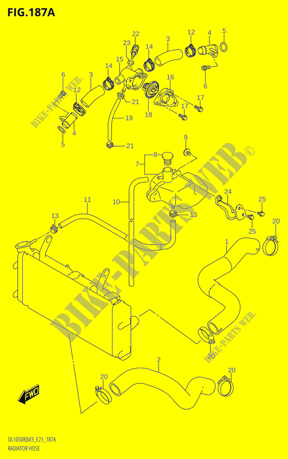 RADIATOR SLANG   EXPANSIEVAT voor Suzuki V-STROM 1050 2023