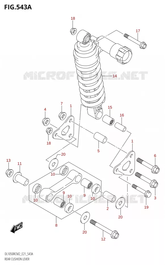 SCHOKBREKER AANEENSCHAKELING Suzuki MOTO 1050 V-STROM 2022  DL1050RC M2 (E21)