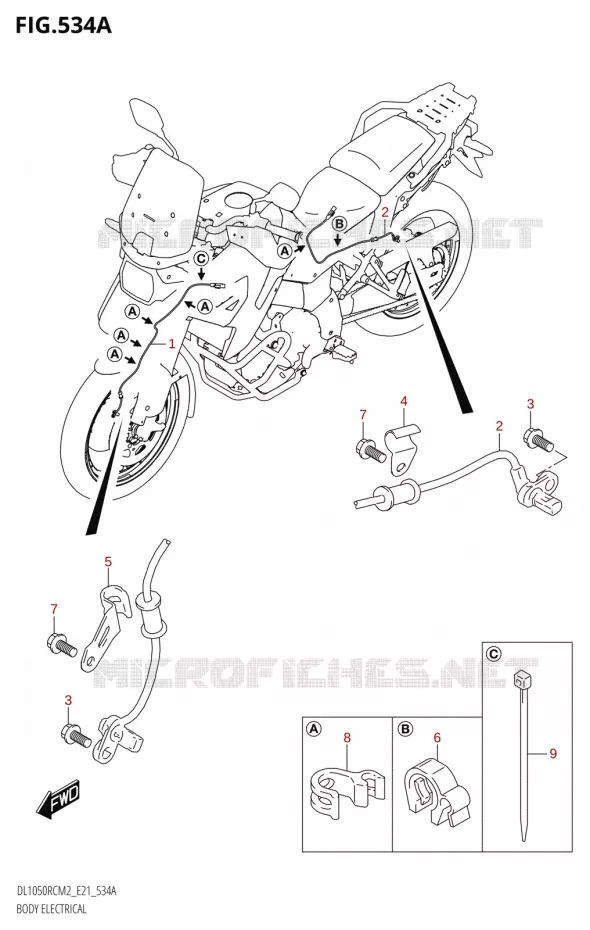 ELECTRISCH ONDERDELEN (DL1050RQ) Suzuki MOTO 1050 V-STROM 2022  DL1050RQ M2 (E21)