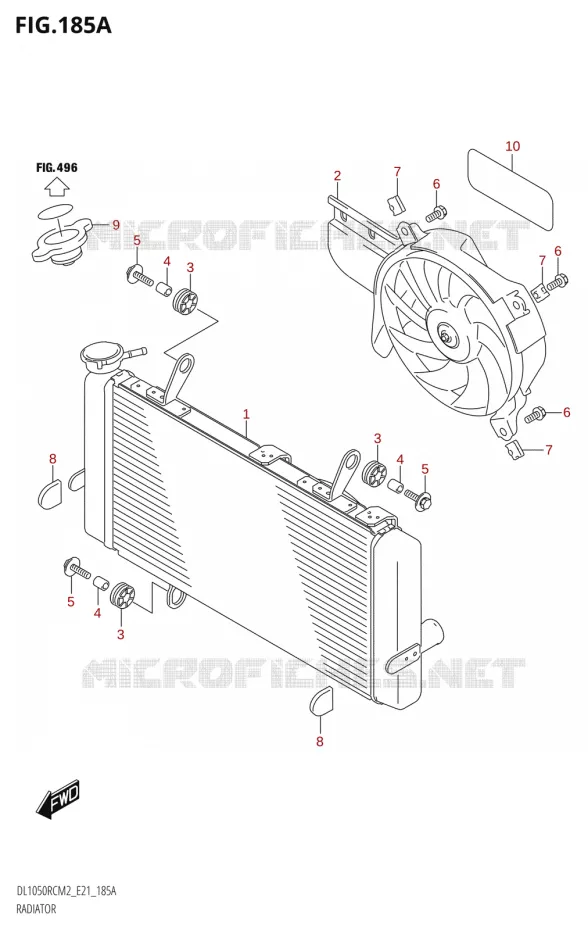 RADIATOR Suzuki MOTO 1050 V-STROM 2022  DL1050RQ M2 (E21)