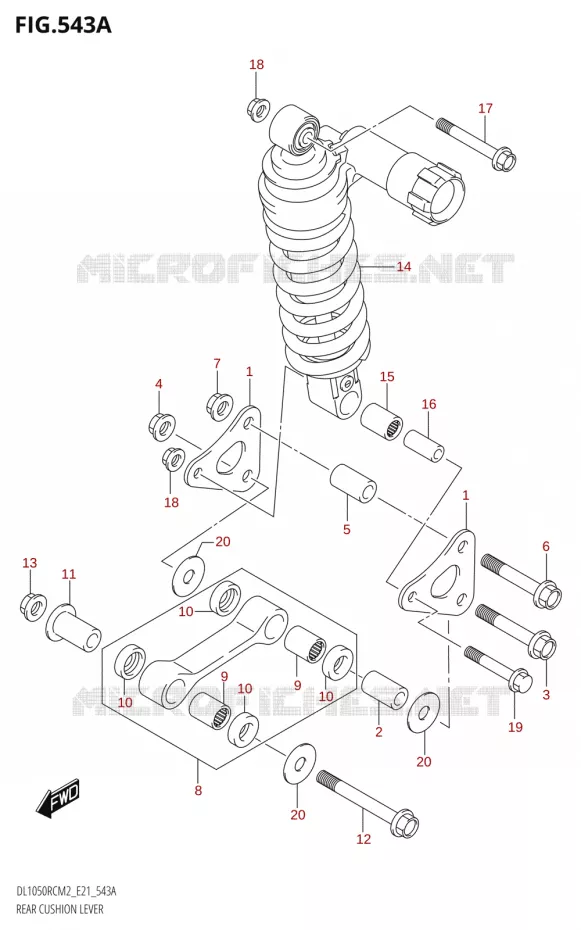 SCHOKBREKER AANEENSCHAKELING Suzuki MOTO 1050 V-STROM 2022  DL1050RQ M2 (E21)