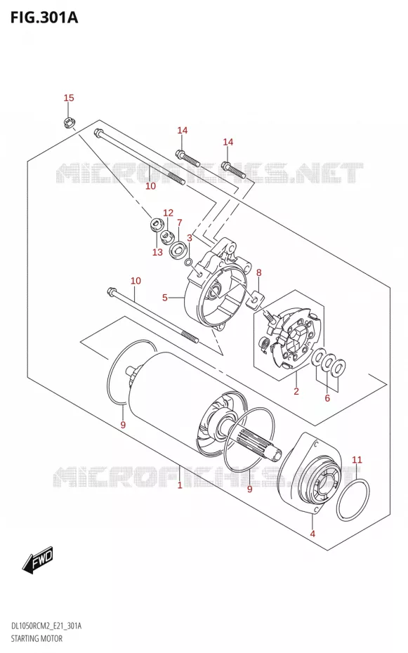 STARTMOTOR Suzuki MOTO 1050 V-STROM 2022  DL1050RQ M2 (E21)