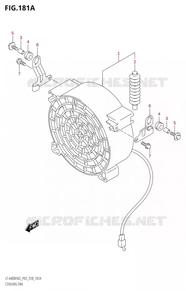 KOELVENTILATOR Suzuki QUAD 400 KINGQUAD 2022  LT-A400F M2 (P03/P28)