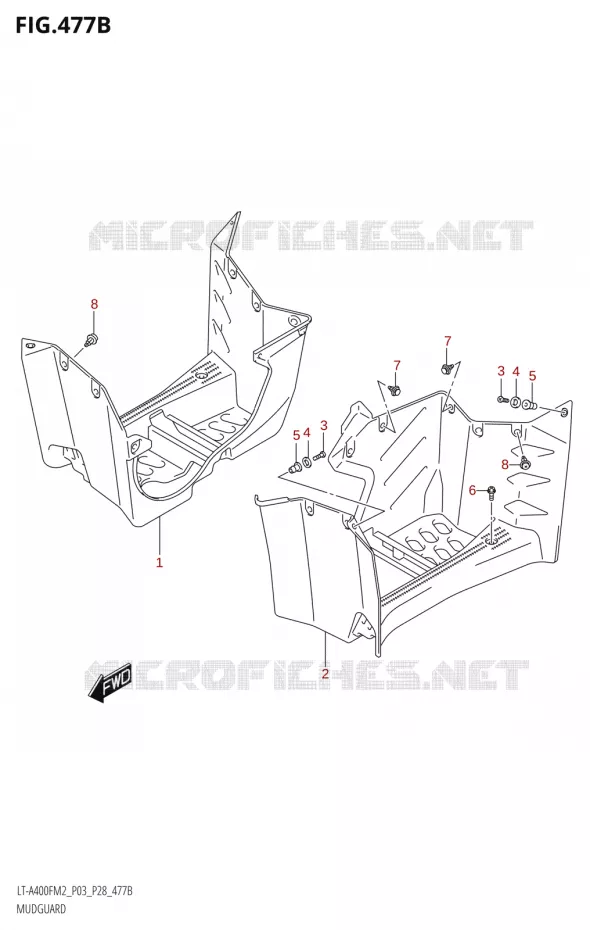 SPATBORD Suzuki QUAD 400 KINGQUAD 2022  LT-A400F M2 (P03/P28)