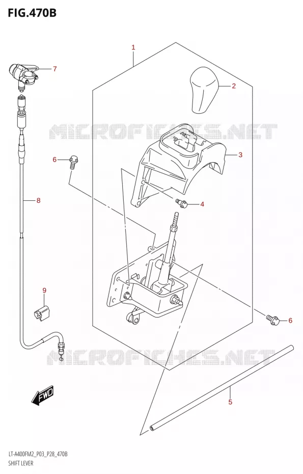 VERSNELLINGSPOOK Suzuki QUAD 400 KINGQUAD 2022  LT-A400F M2 (P03/P28)