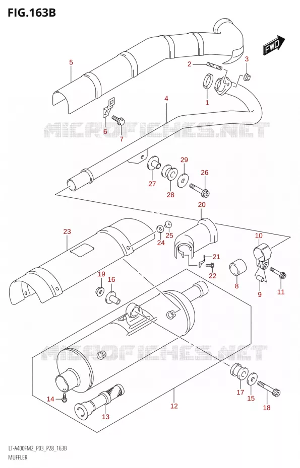 GELUIDDEMPER Suzuki QUAD 400 KINGQUAD 2022  LT-A400FZ M2 (P03/P28)