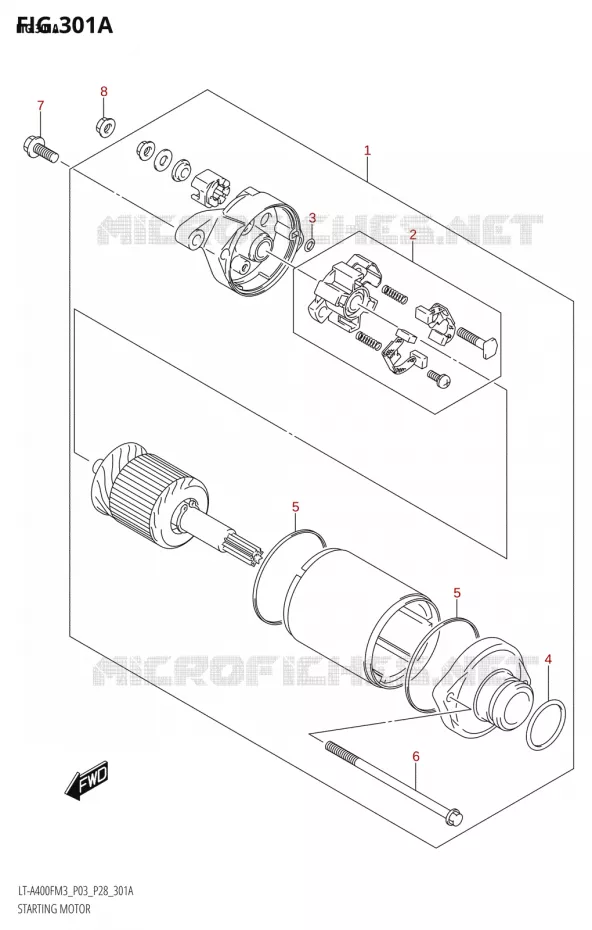 STARTMOTOR Suzuki QUAD 400 KINGQUAD 2023  LT-A400F M3 (P03)