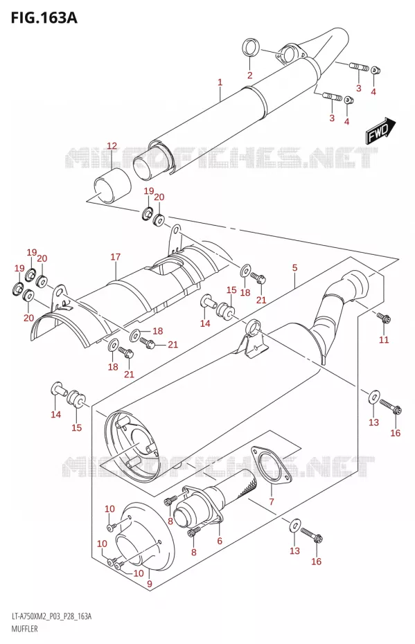 GELUIDDEMPER Suzuki QUAD 750 KINGQUAD 2022  LT-A750X M2 (P03 / P28 /P33)