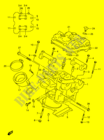 ACHTER CILINDERKOP (MODELE W/X/Y/K1) voor Suzuki TL-S 1000 1997