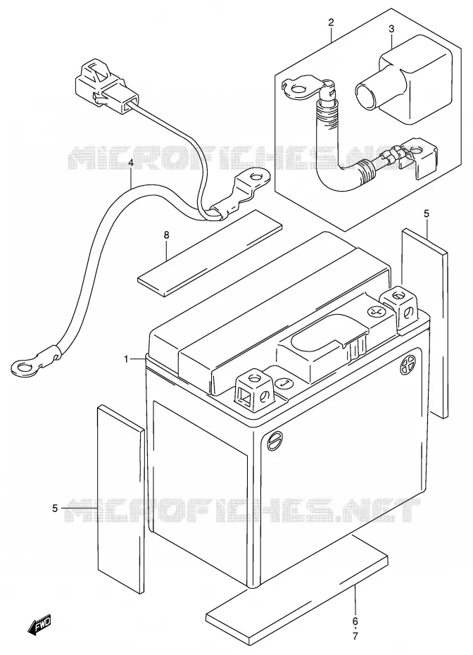 ACCU Suzuki MOTO 250 DR-Z 2004  DR-Z250K4(E24)