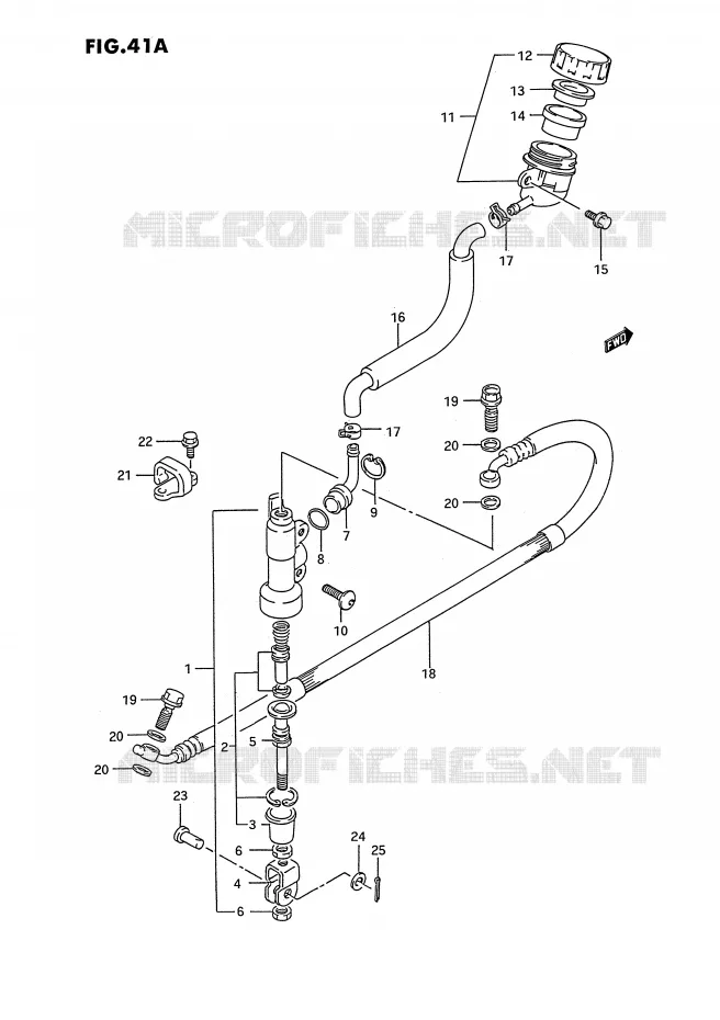 ACHTER HOOFDREMCILINDER (MODELE M/N/P/R/S) Suzuki MOTO 80 RM 1991  RM80M(E3)