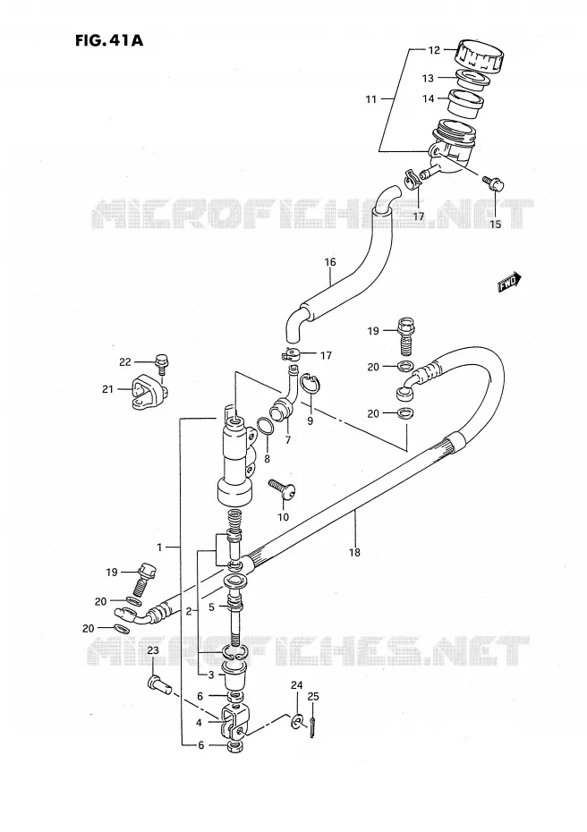 ACHTER HOOFDREMCILINDER (MODELE M/N/P/R/S) Suzuki MOTO 80 RM 1991  RM80XM(E2)