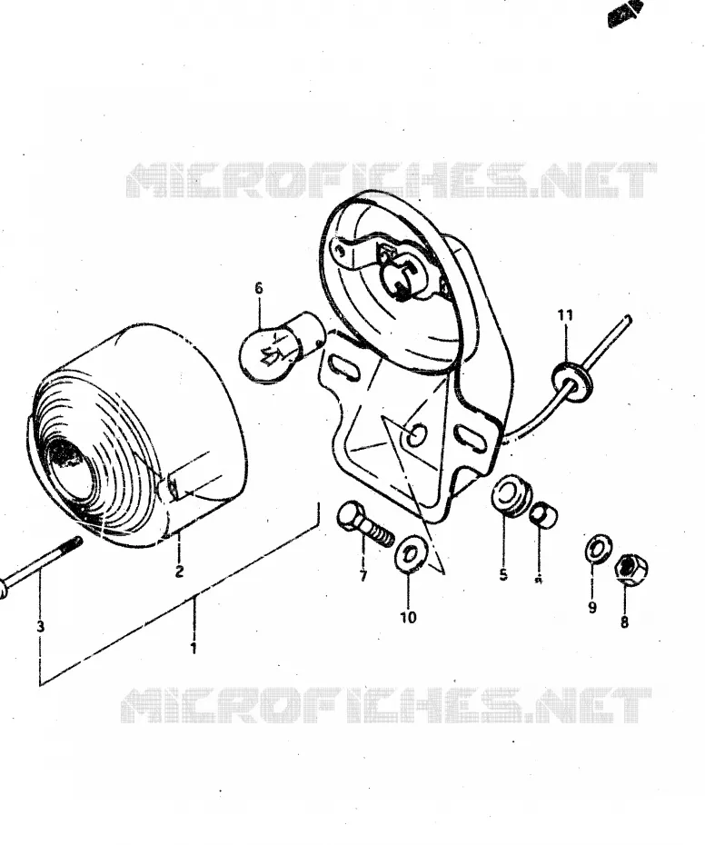 ACHTERLICHT Suzuki MOTO 50 VAN-VAN 1983  RV50D(X/D)