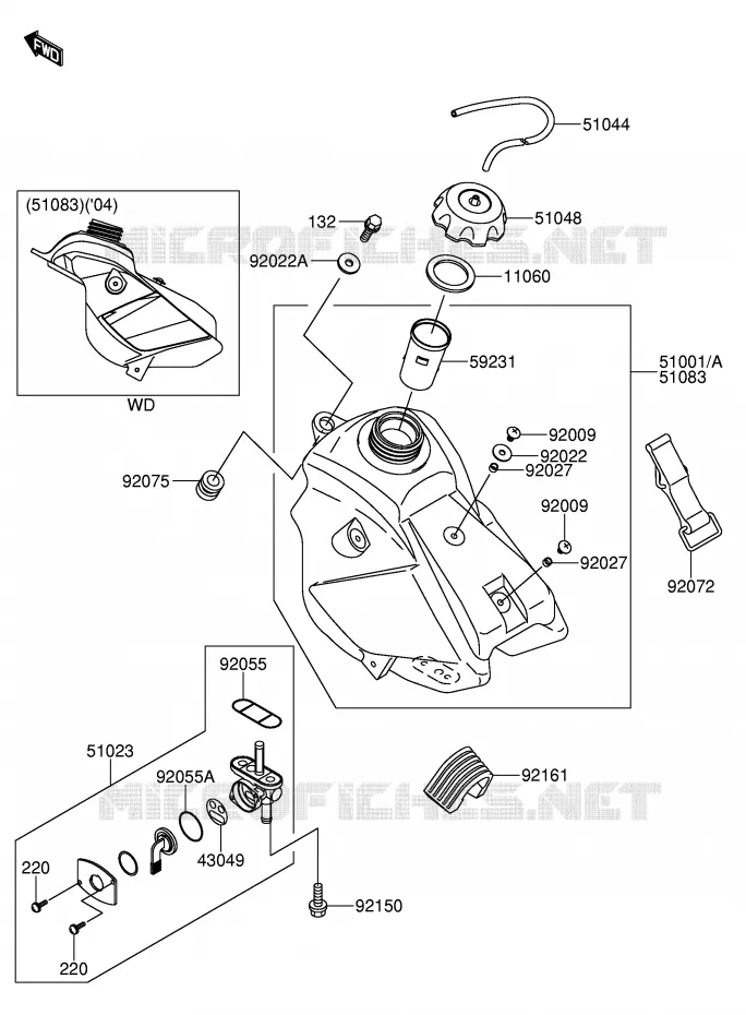 BENZINETANK Suzuki MOTO 65 RM 2003  RM65K3(E3)