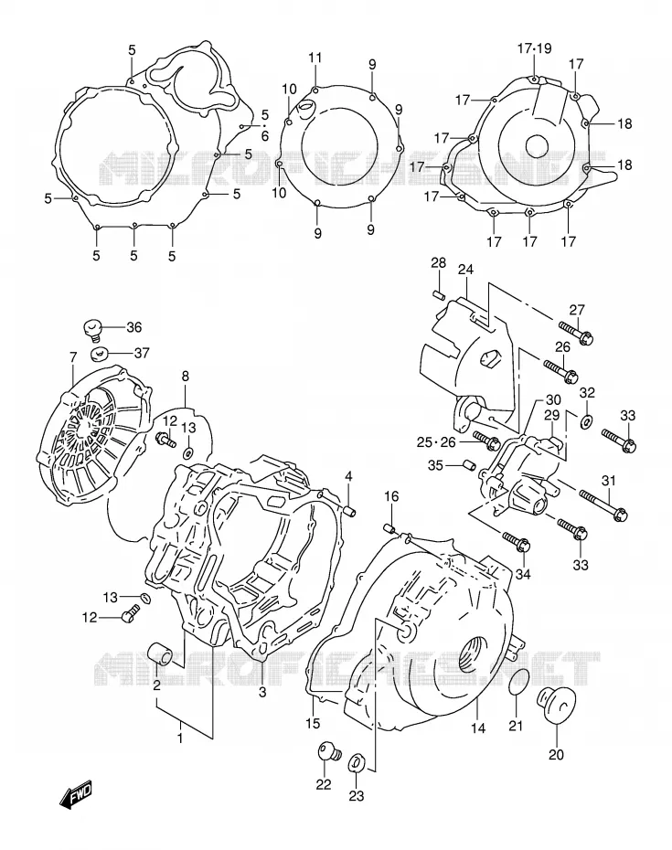 CASING Suzuki MOTO 1000 TL-S 2001  TL1000SK1(E2)