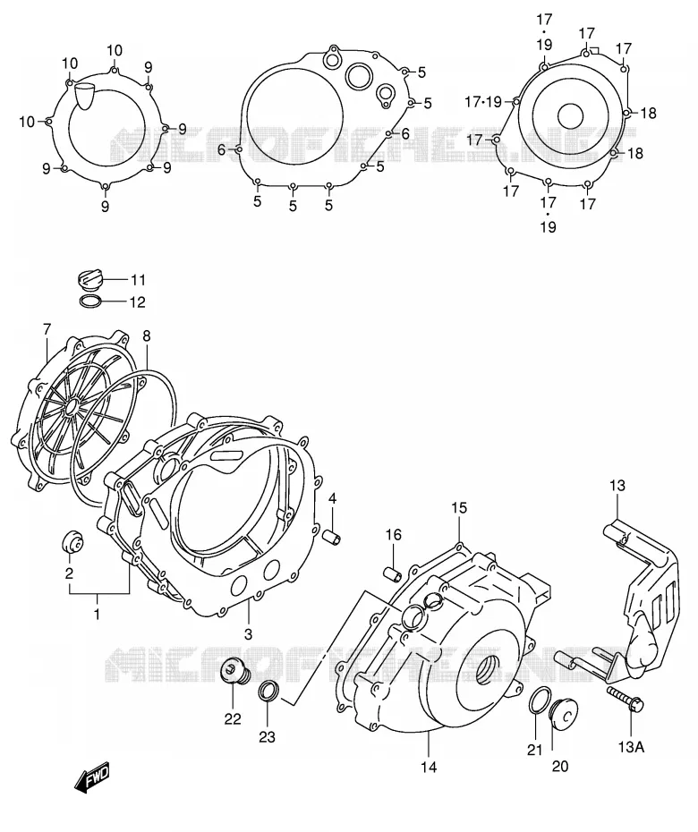 CASING Suzuki MOTO 650 SV-S 1999  SV650SX(E2)