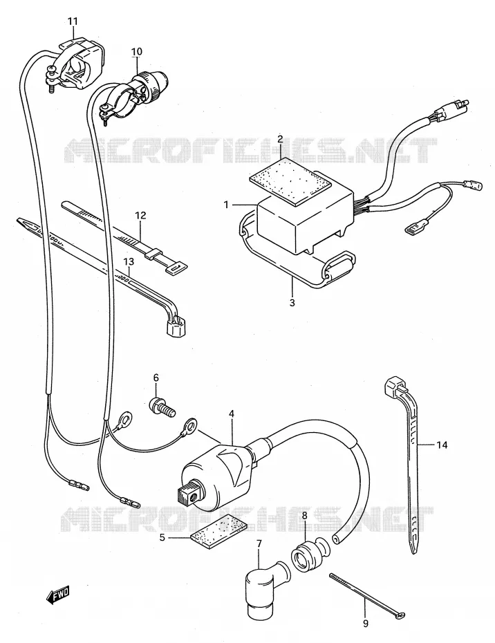 CDI UNIT - SPOEL Suzuki MOTO 80 RM 1992  RM80N(E28)