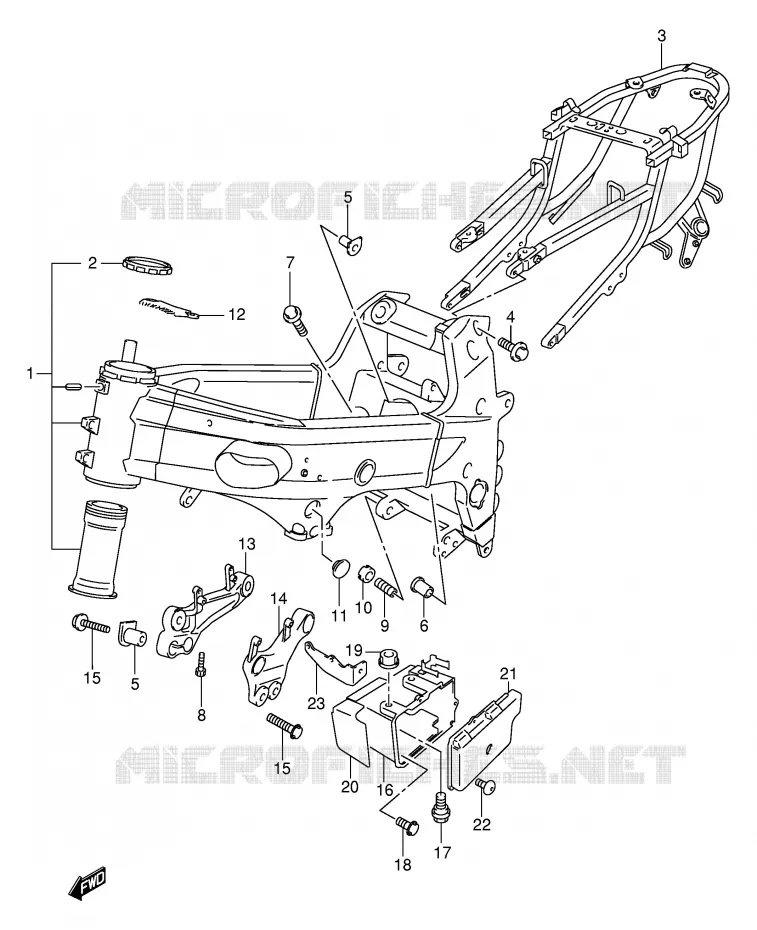 FRAME Suzuki MOTO 1000 TL-R 2000  TL1000RY(E2)