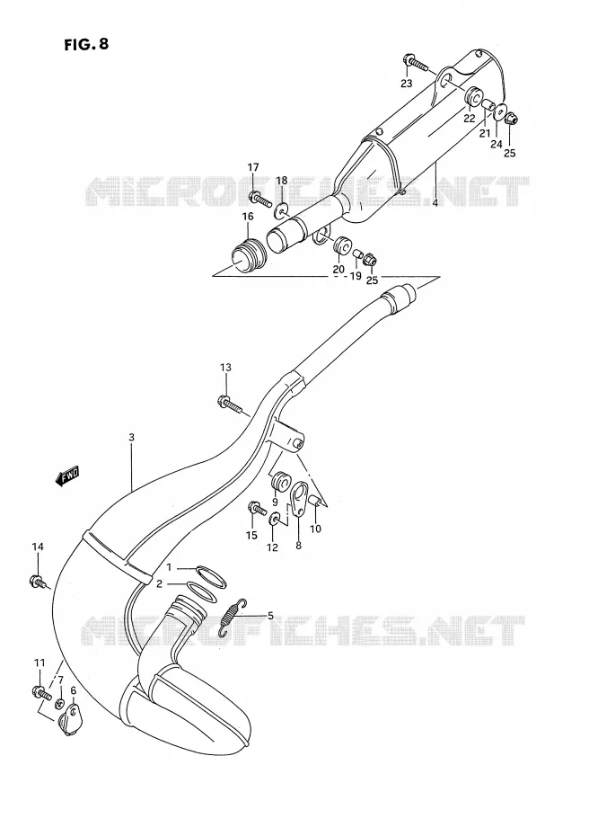 GELUIDDEMPER Suzuki MOTO 250 RMX 1994  RMX250RR(E1)